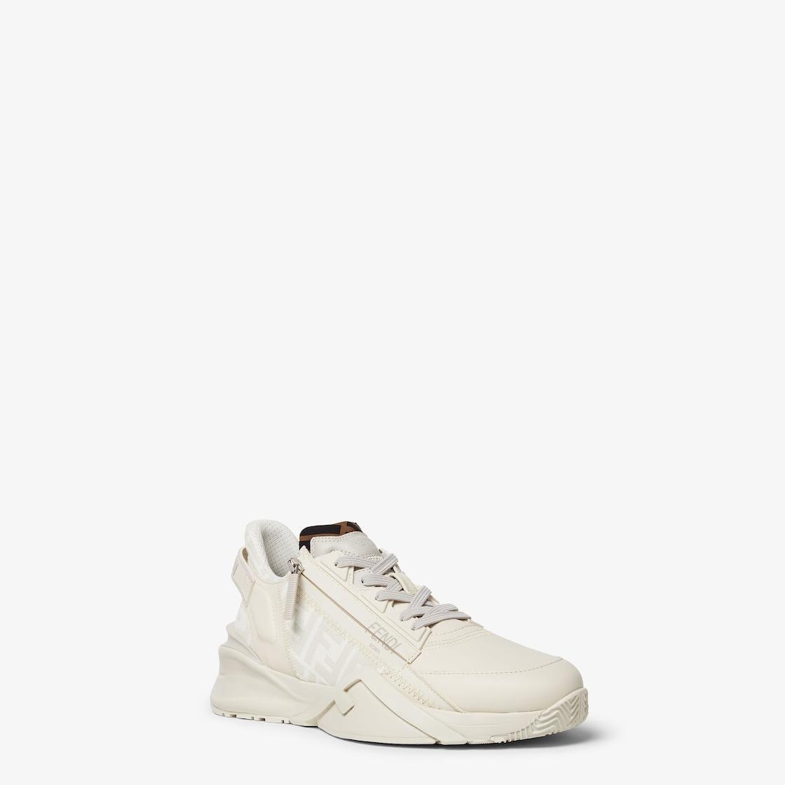 Fendi Flow SneakersWhite leather low-tops Product Image