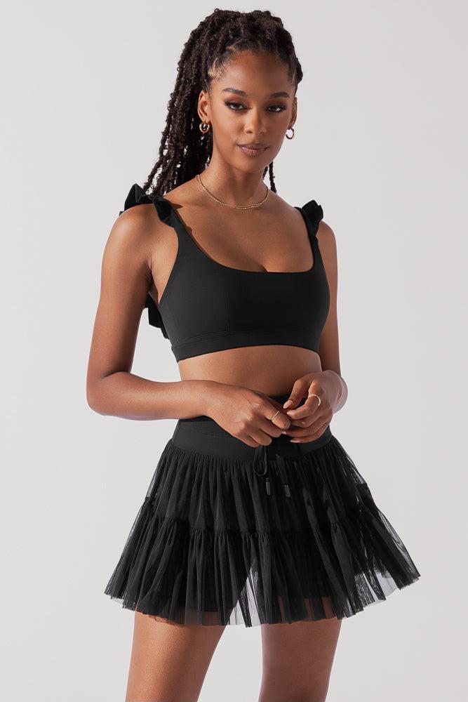 Romance Ruffle Bra - Black Product Image