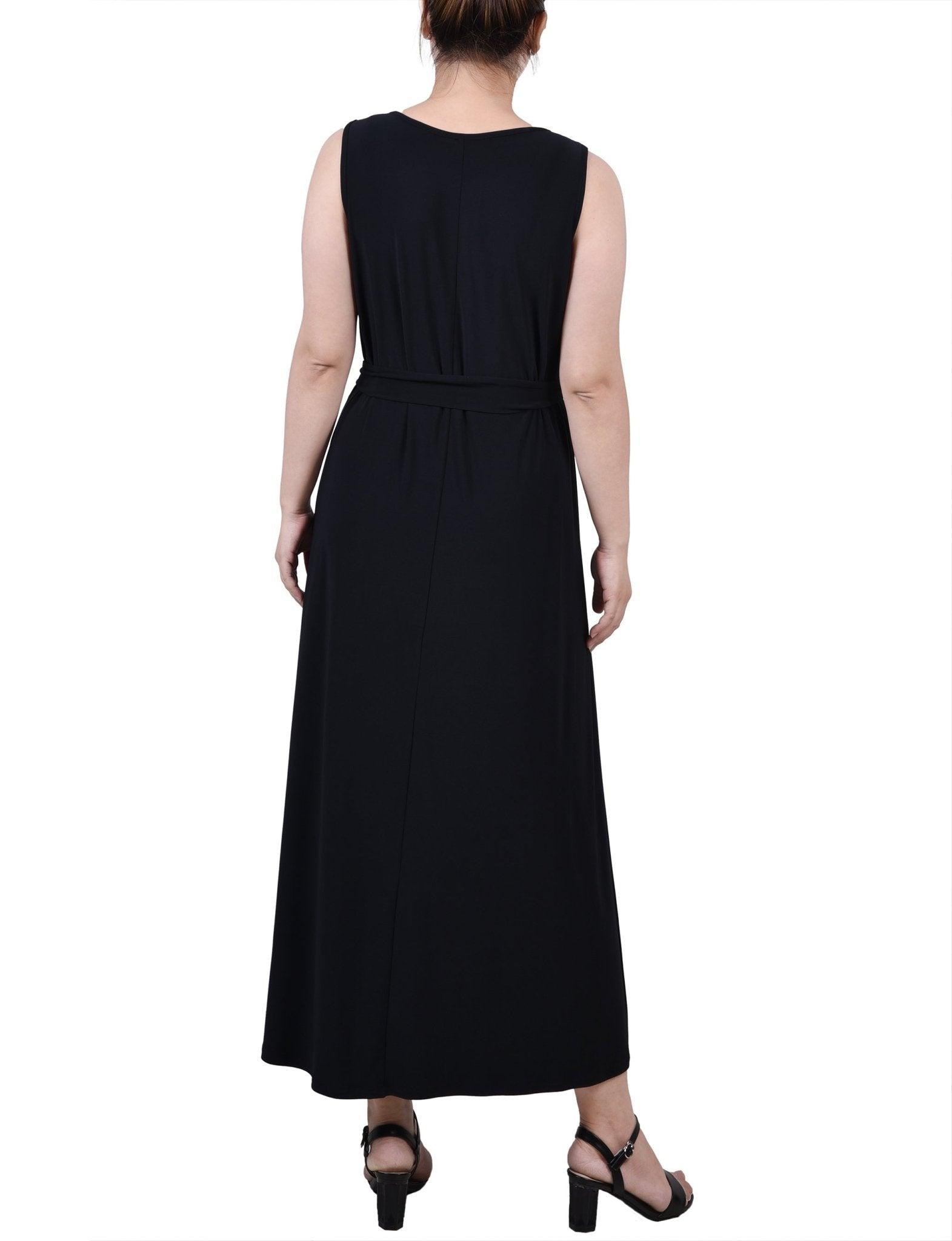 Black Ankle Length Sleeveless Dress - Petite Product Image