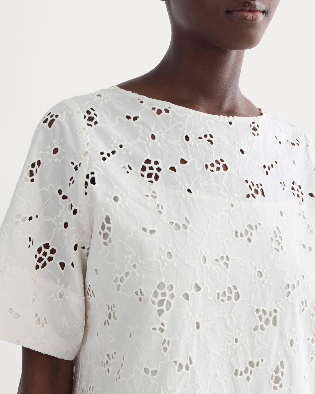 Womens Eyelet Mini Shift Dress by Everlane Product Image