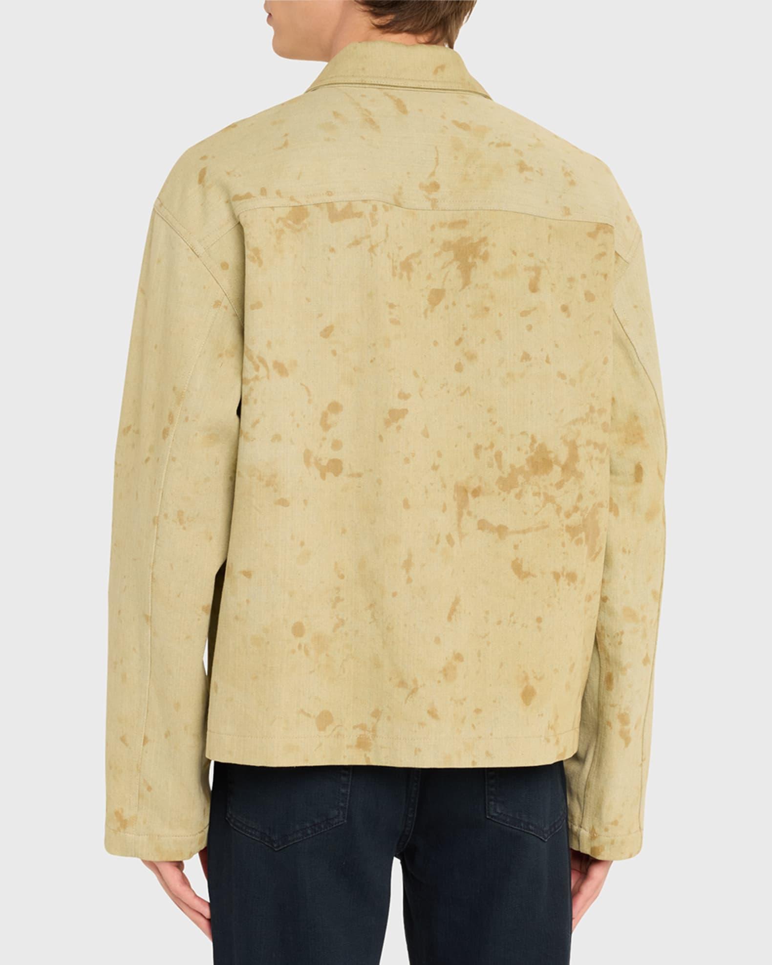 Men's Painted Denim Overshirt Product Image