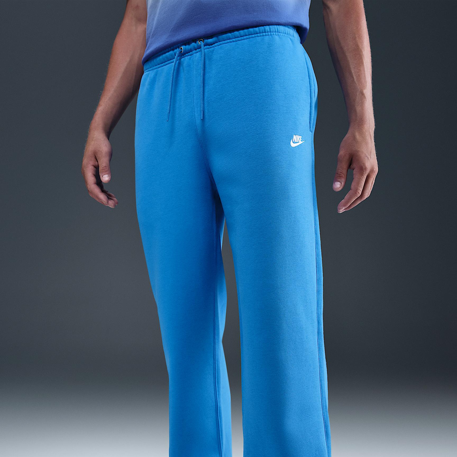 Nike Mens Club Open-Hem Fleece Pants | FN3730-435 Product Image