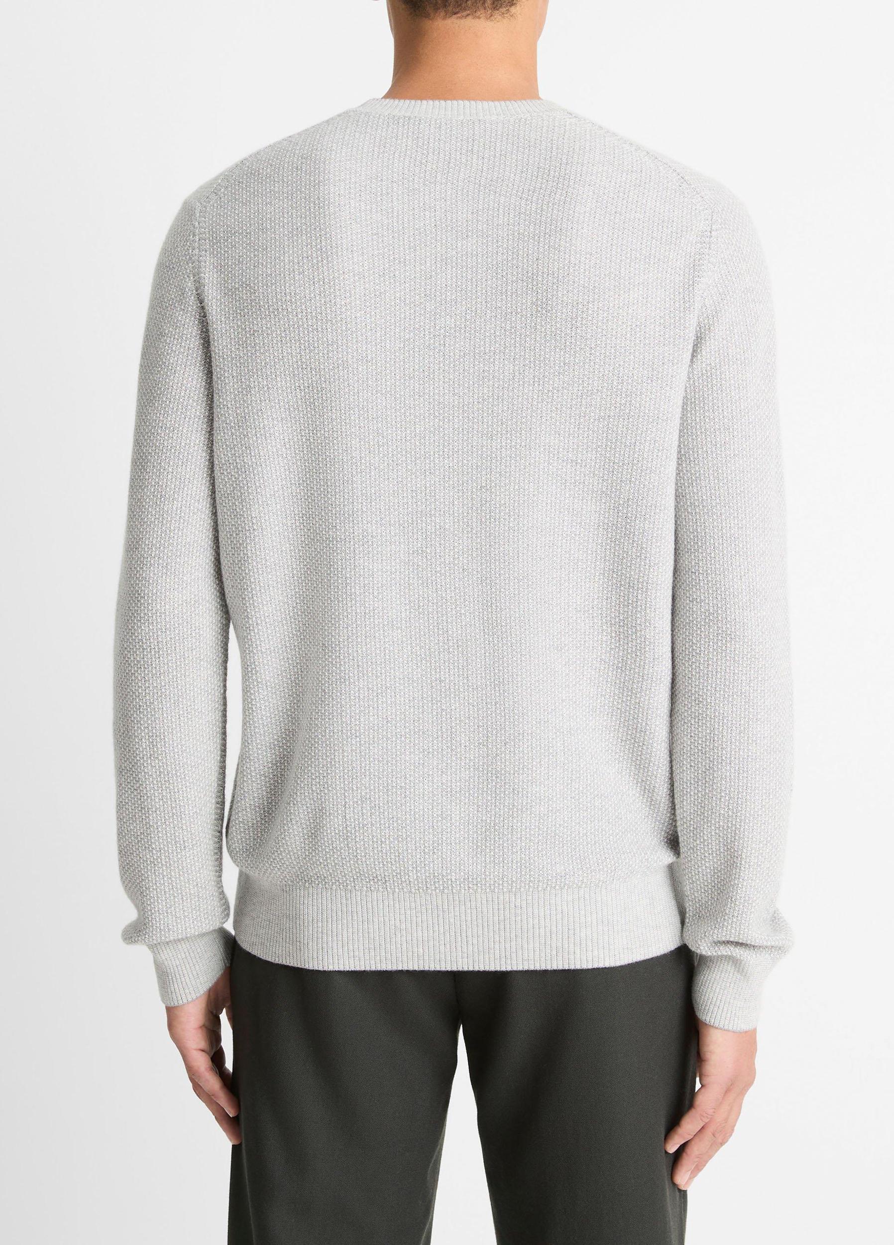 Geo-Jacquard Wool-Blend Crew Neck Sweater Product Image