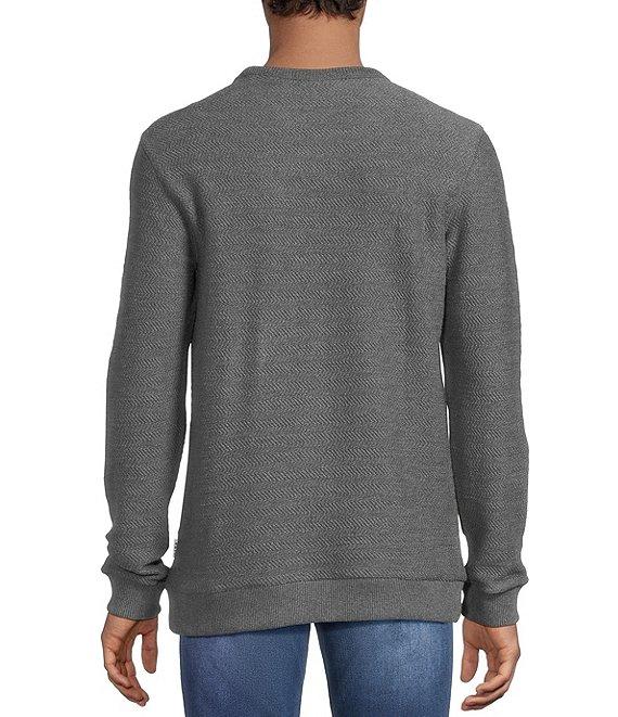 Rowm Long Sleeve Herringbone T-Shirt Product Image