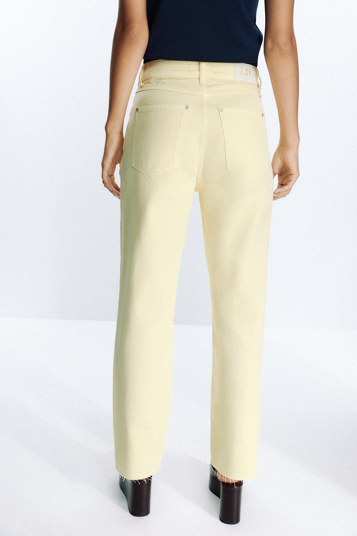 Z1975 HIGH WAISTED CROSSOVER WAIST STRAIGHT JEANS Product Image