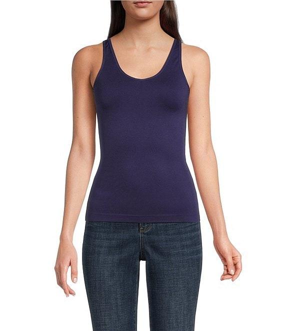 Modern Movement Solid Seamless Reversible Micro Knit Tank Product Image