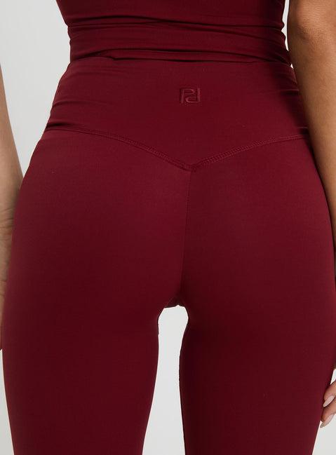 Sunday Session Active Flare Leg Pant Red Product Image