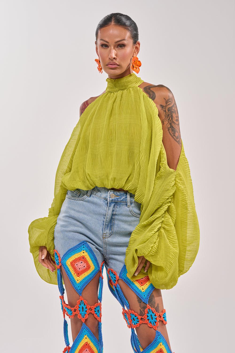 NOT PLAYING BLOUSE Product Image
