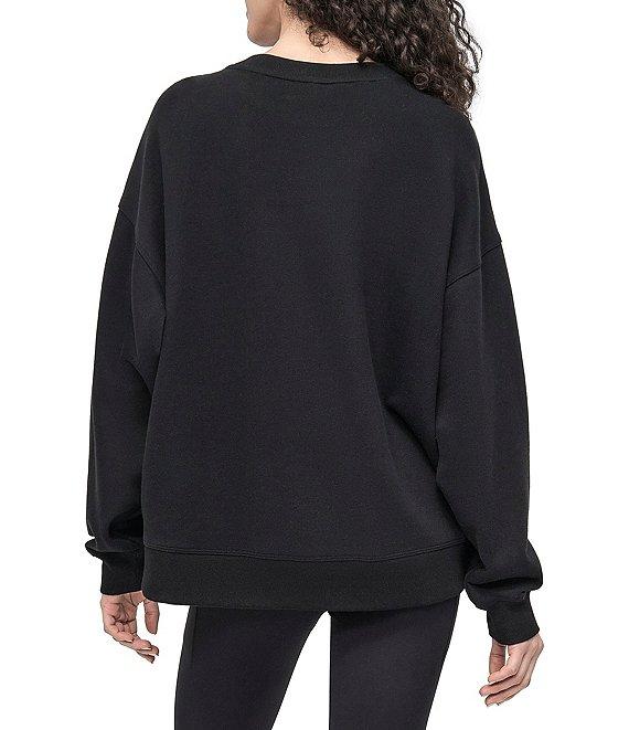 DKNY Sport by Donna Karan Leopard Logo Crew Neck Pullover Product Image