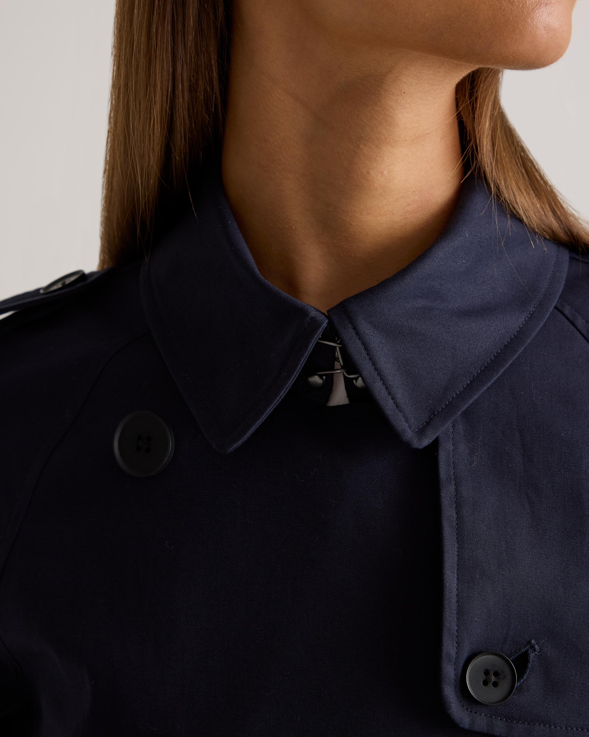 Quince | Women's Comfort Stretch Long Trench Coat Organic Cotton Product Image