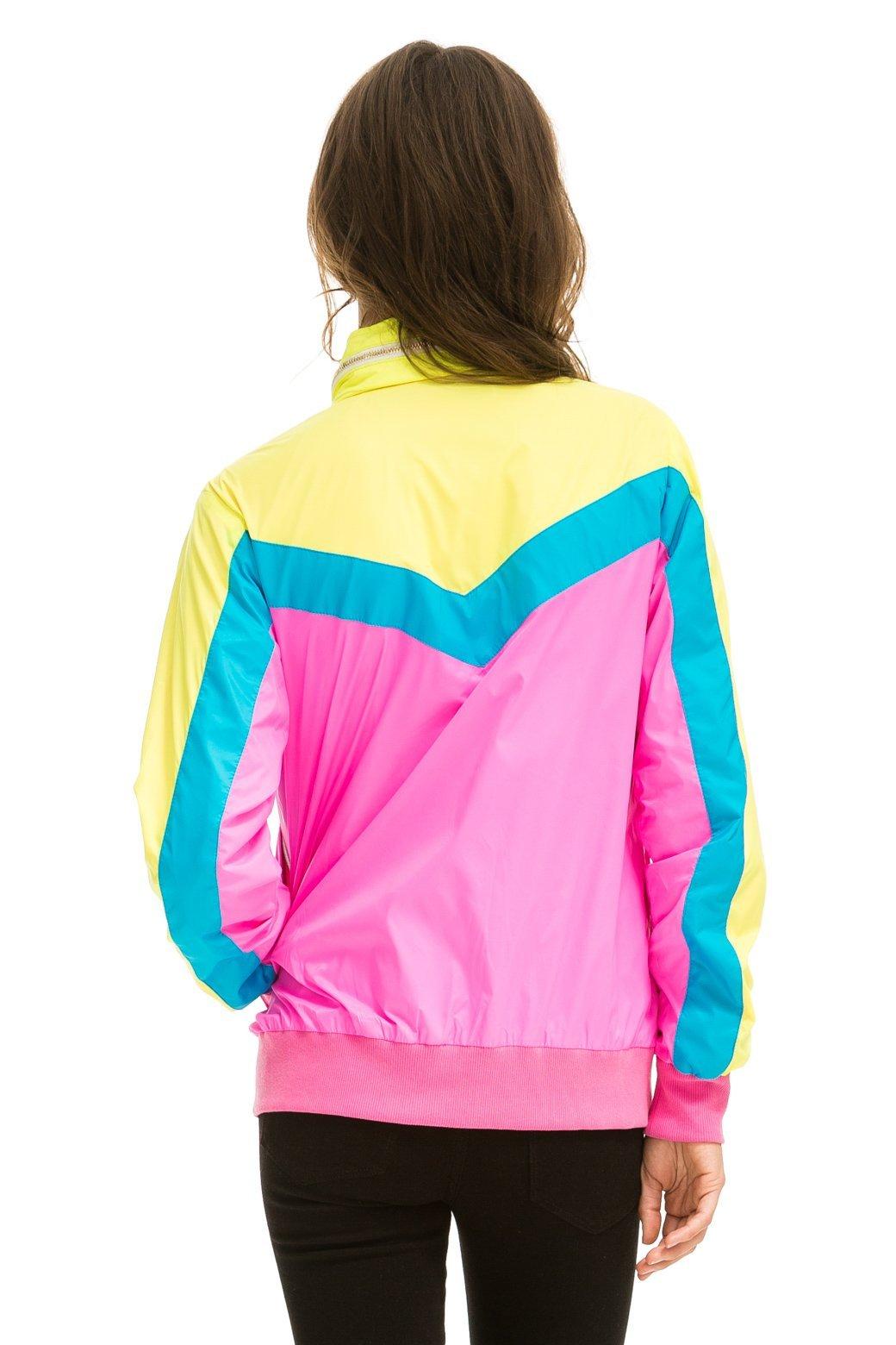 WINDBREAKER JACKET - NEON PINK Female Product Image