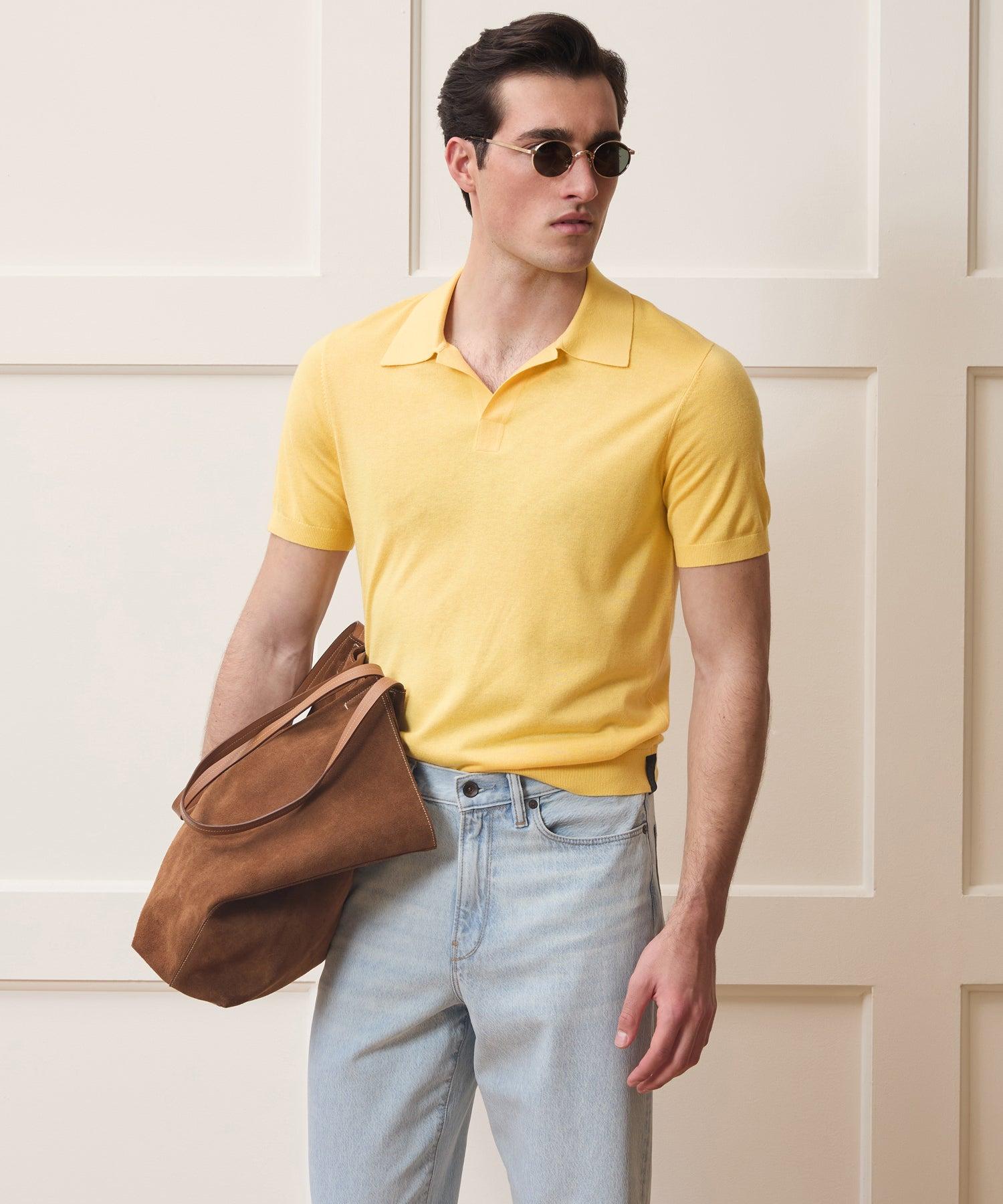 Silk-Cashmere Montauk Sweater Polo Product Image