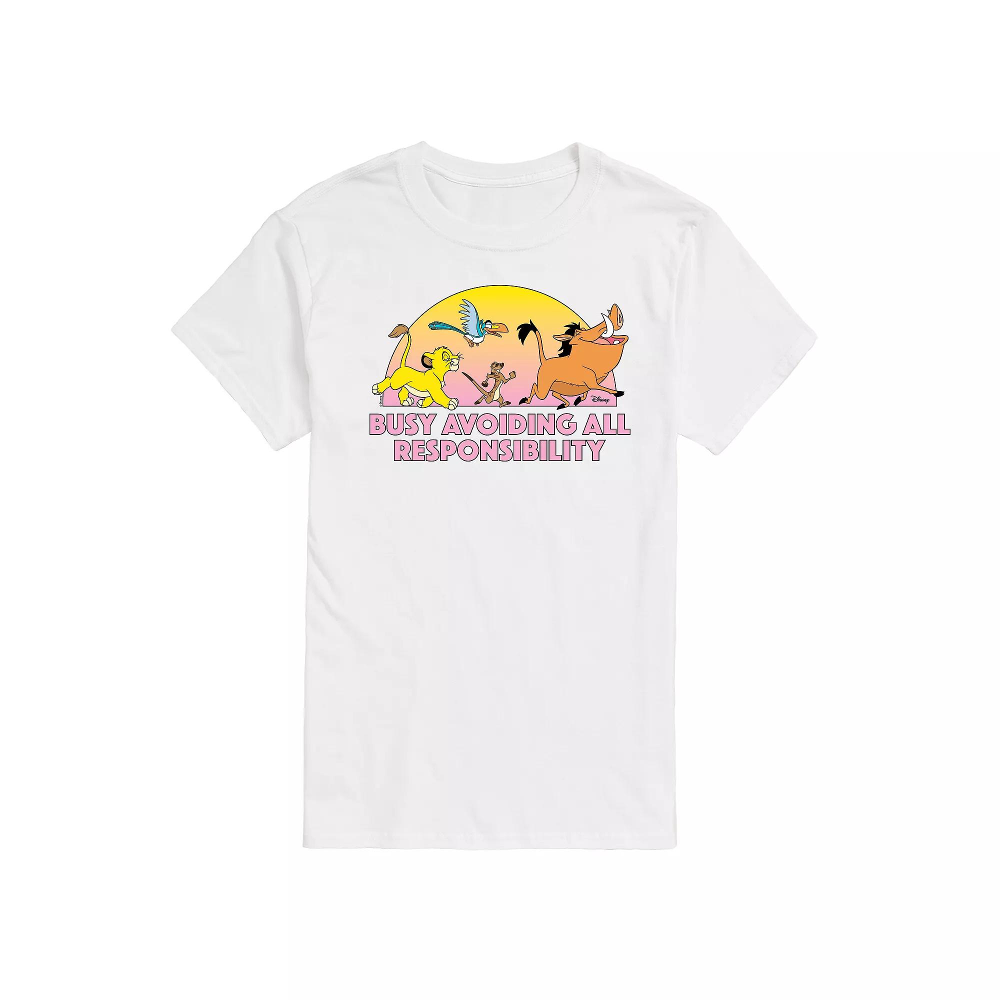 Disney's The Lion King Men's Avoiding All Responsibility Graphic Tee,  Product Image