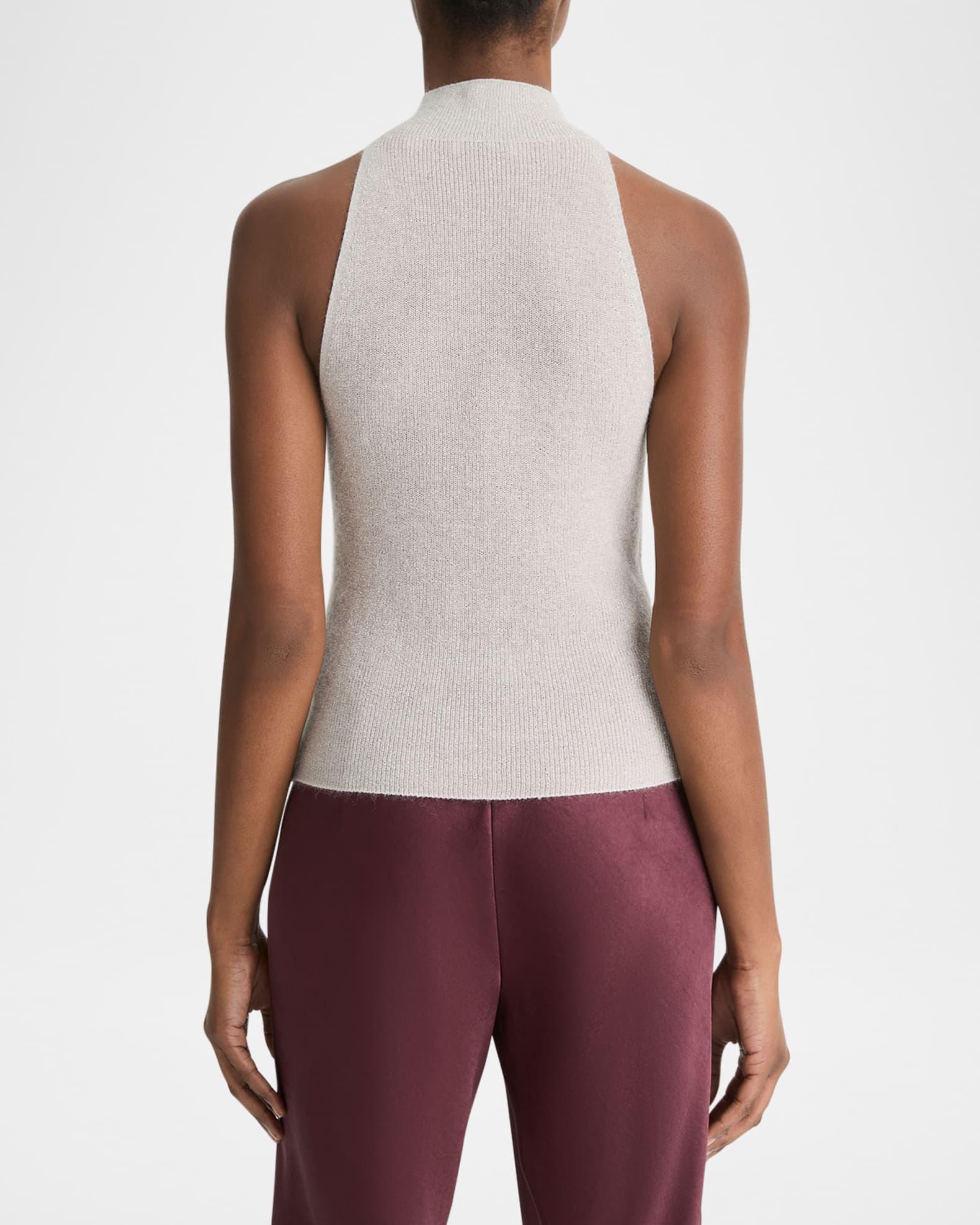 Metallic Mock-Neck Tank Top Product Image