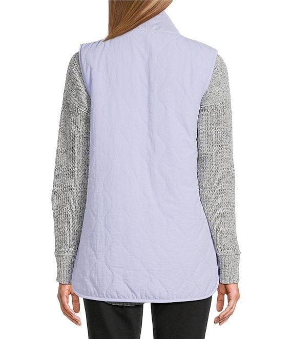 Westbound Petite Size Reversible V-Neck Open Front Vest Product Image