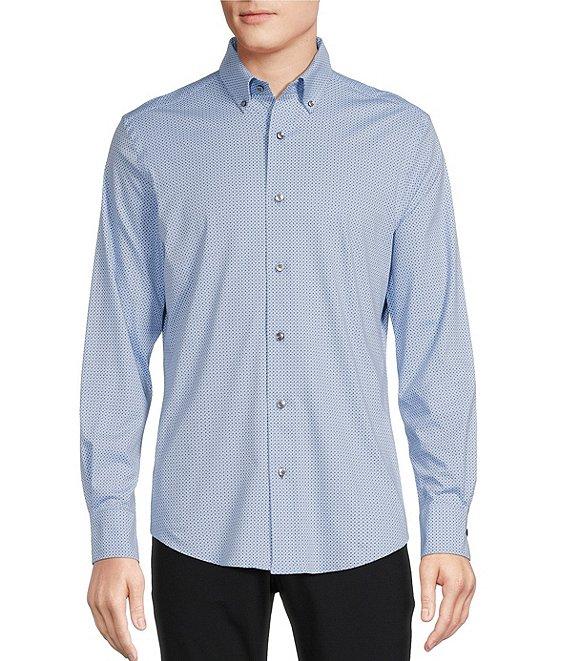 Daniel Cremieux Signature Label Print Luxe Stretch Woven Shirt Product Image