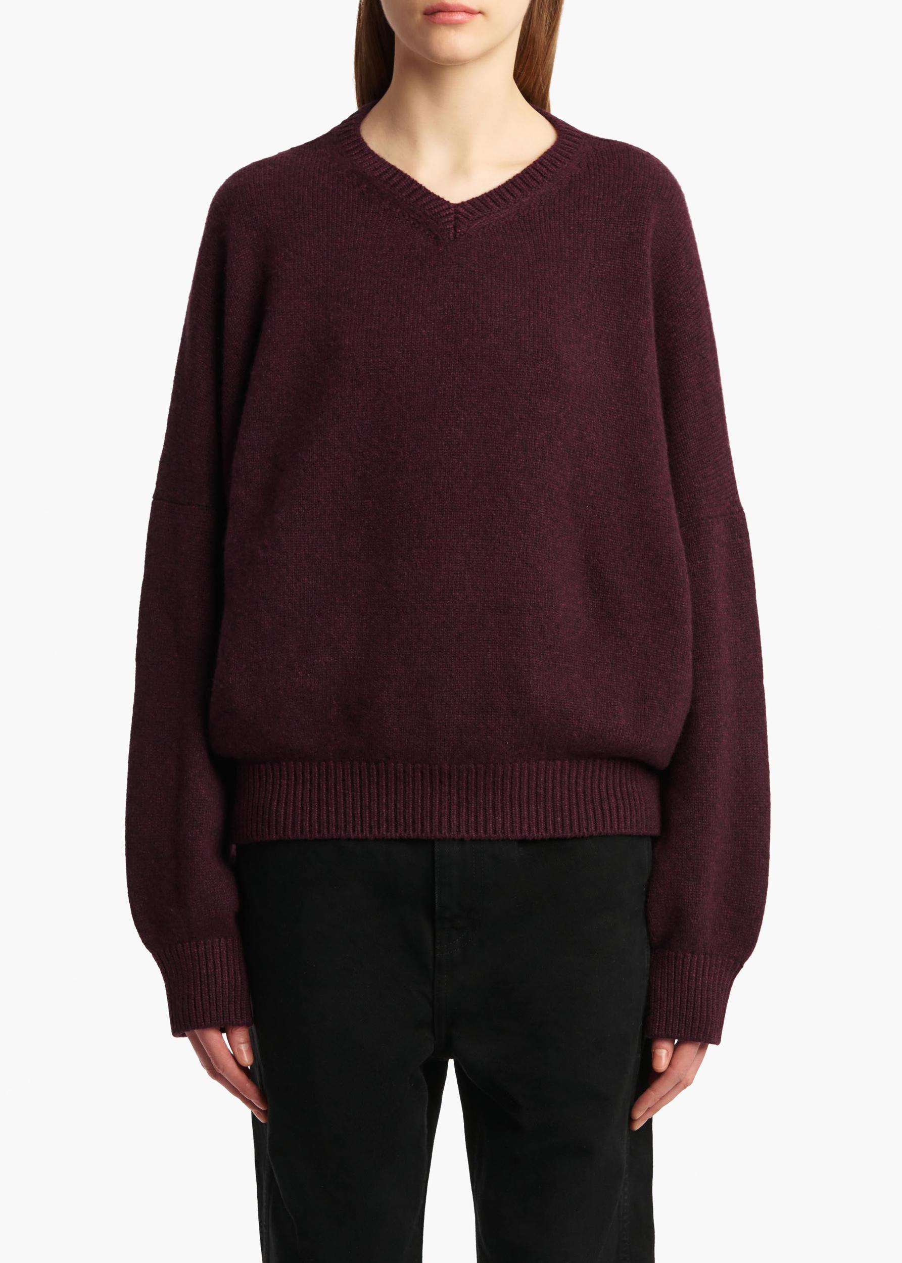 Wolfe Sweater in Plum Product Image