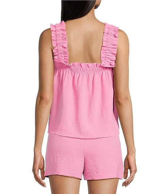 Copper Key Coordinating Ruffle Strap Tank Top Product Image