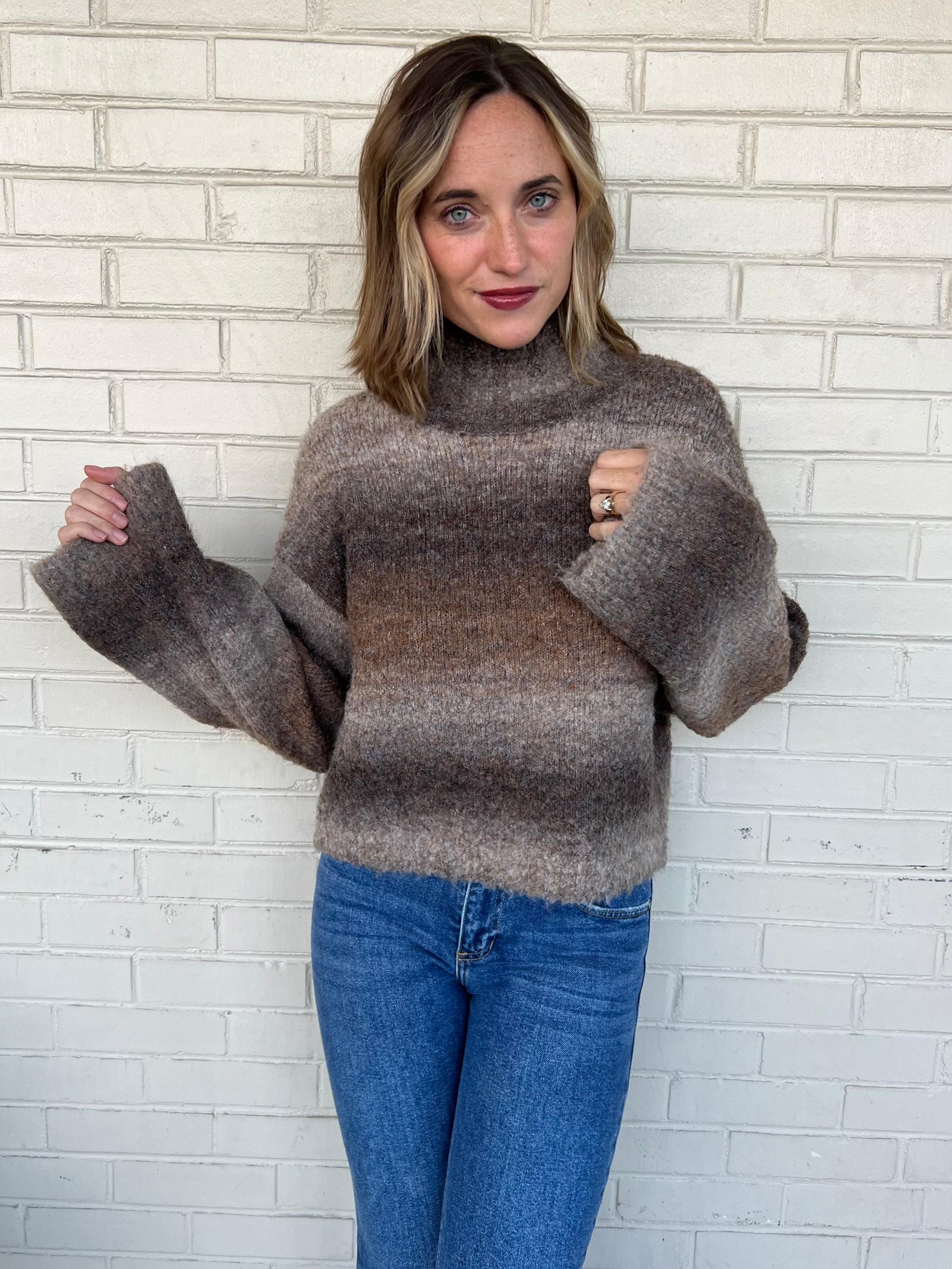 Just A Glimpse Turtleneck Sweater Product Image