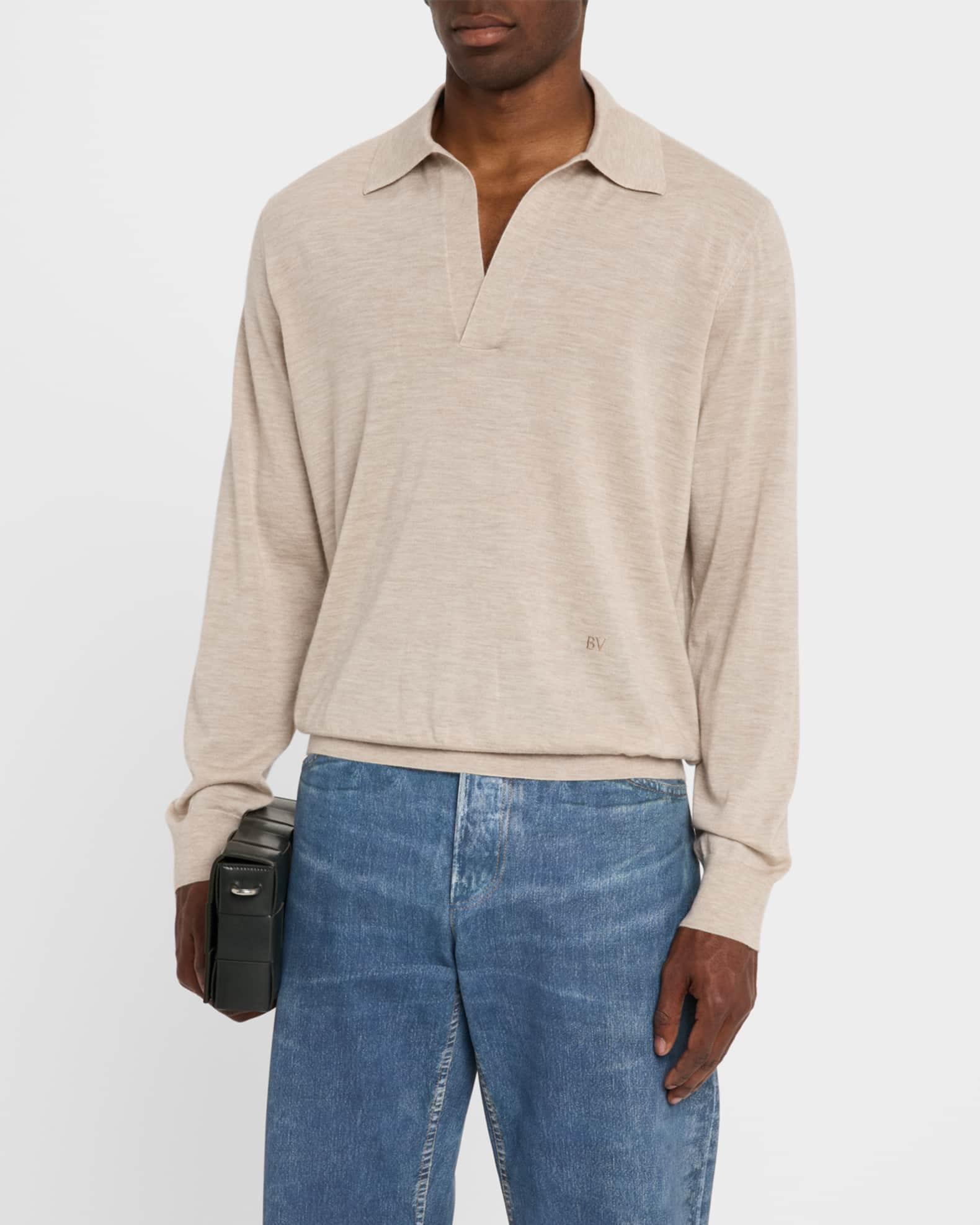 Men's Fine Cashmere Polo Shirt Product Image