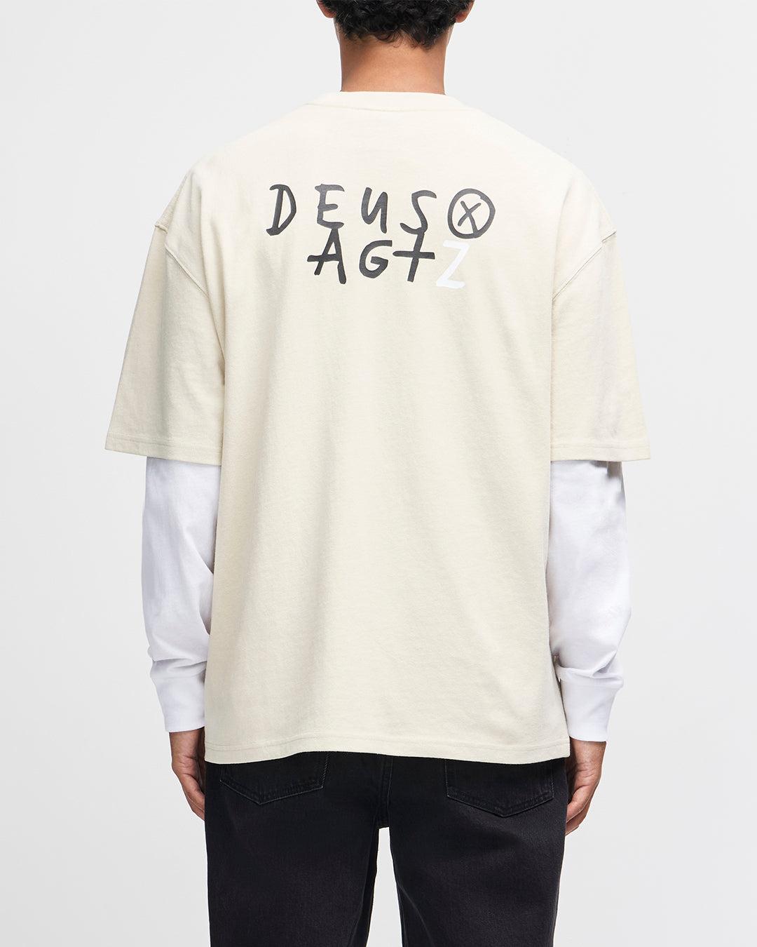 Deus x AGTZ Twin Tail Series Tee - Bone White Product Image
