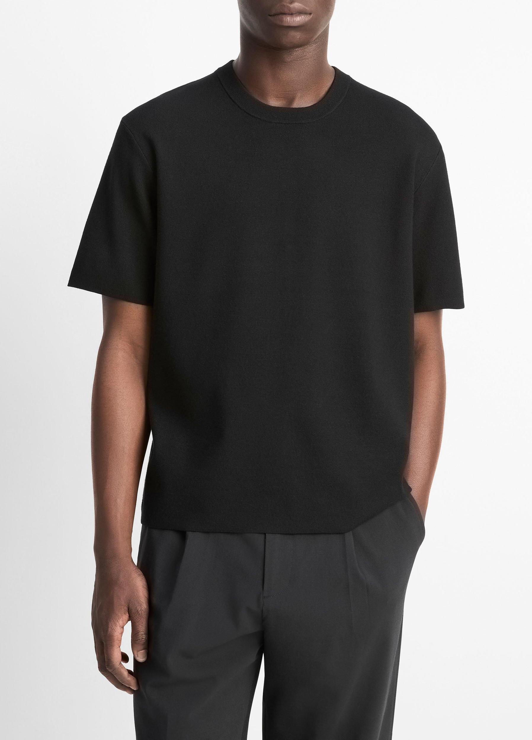 Milano Short-Sleeve Crew Neck Sweater Product Image