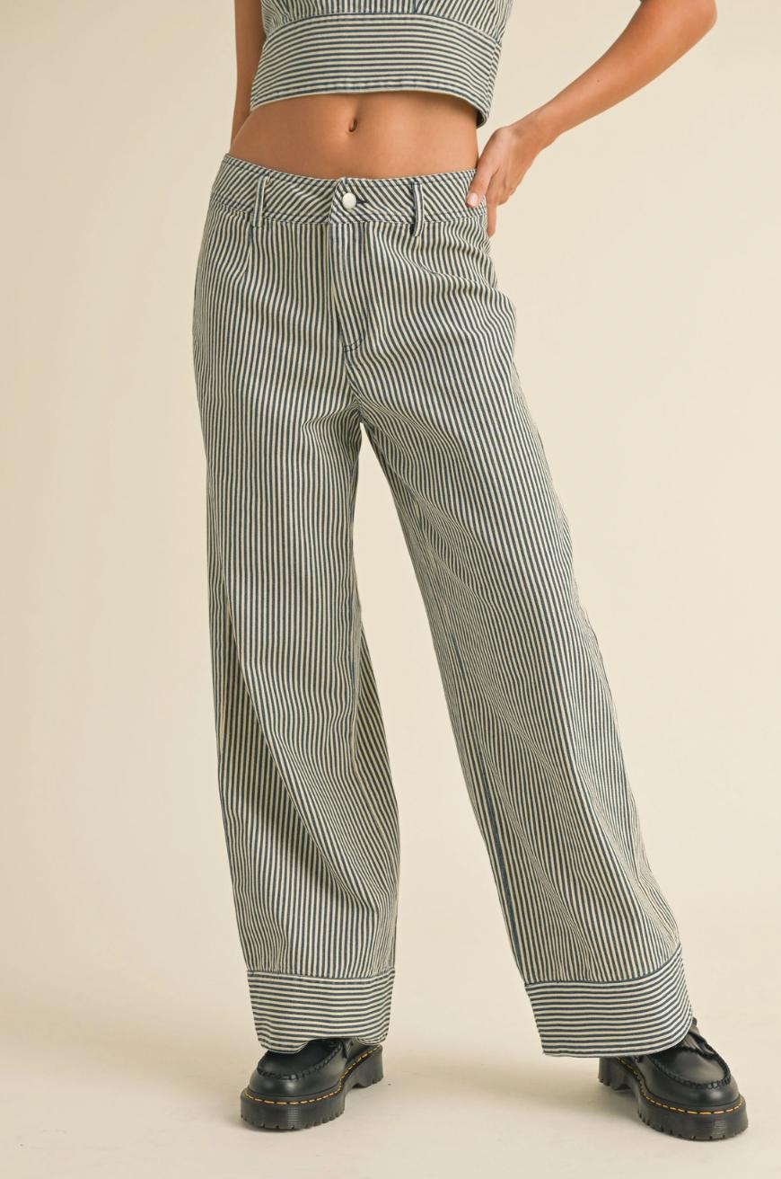 Striped Pattern Pants Product Image