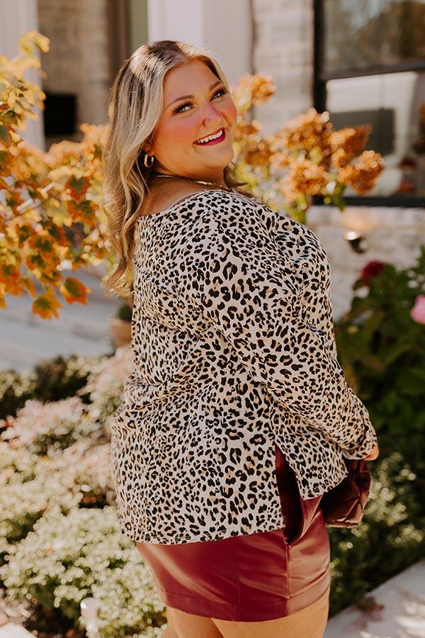 Dare To Indulge Leopard Shift Top Curves Product Image