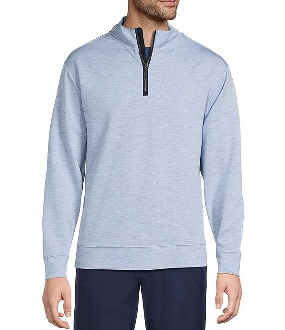 Roundtree & Yorke TravelSmart Long-Sleeve Solid Quarter-Zip Pullover Product Image
