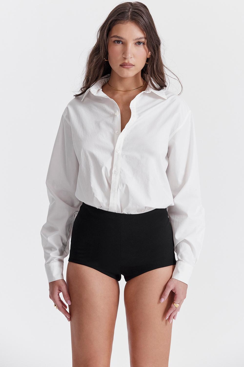 Tahni  black high waisted shorts Product Image