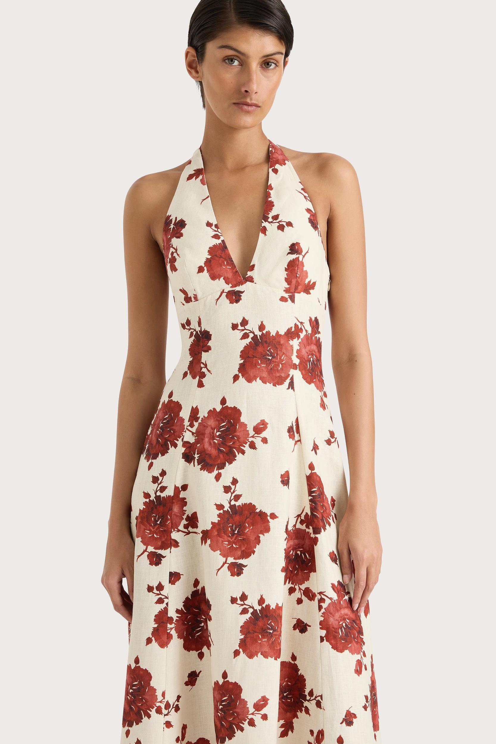Marga Mini Dress Cecile Floral Garnet - Final Sale Product Image