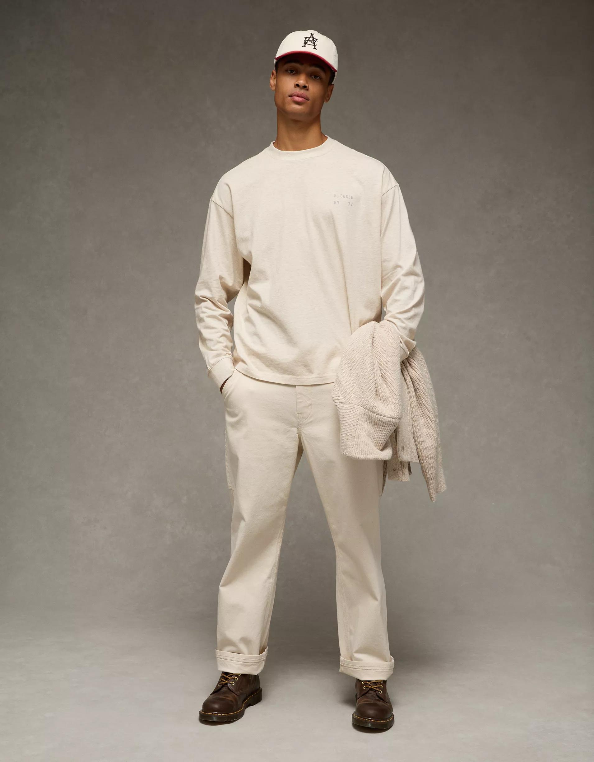 AE Boxy Long Sleeve Destination Graphic T-Shirt Product Image