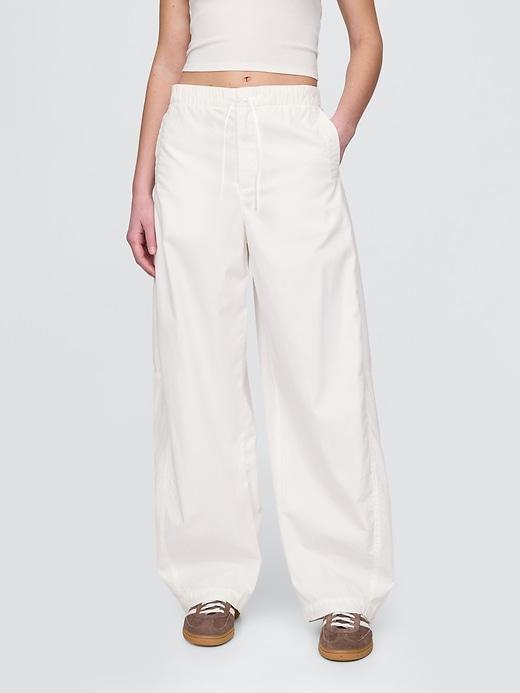 Mid Rise Barrel Parachute Pants Product Image