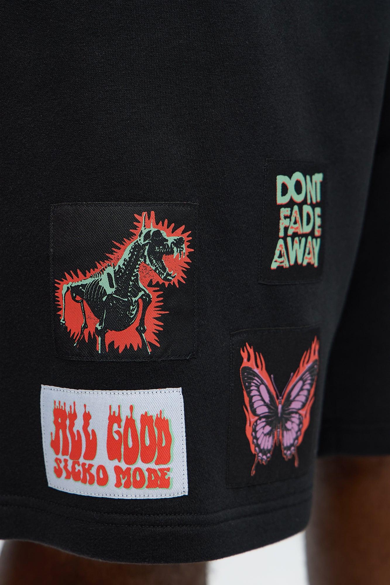 Tyson Relaxed Careless Shorts - Black Male Product Image