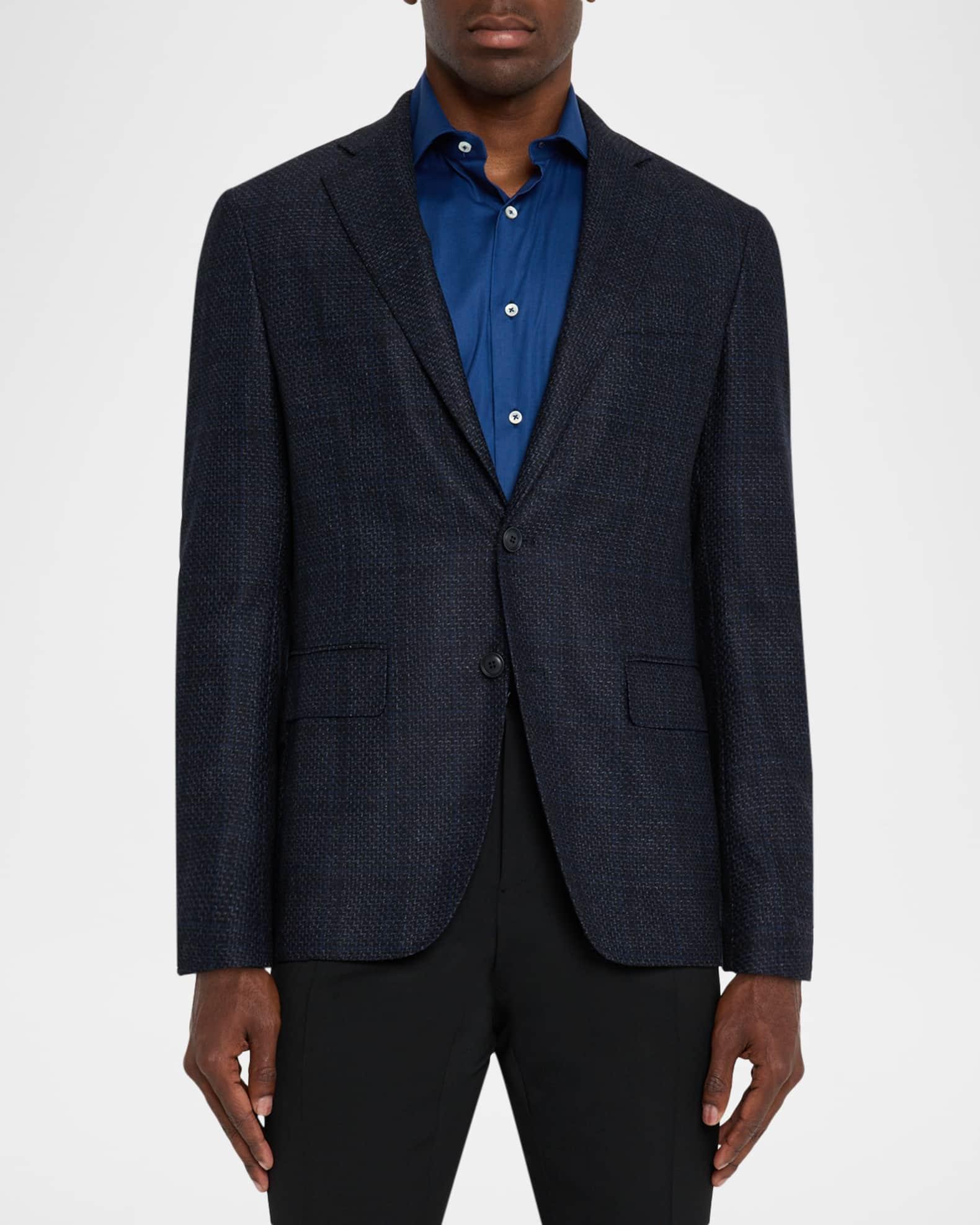 Men's Stepweave Wool Notch Lapel Sport Coat Product Image