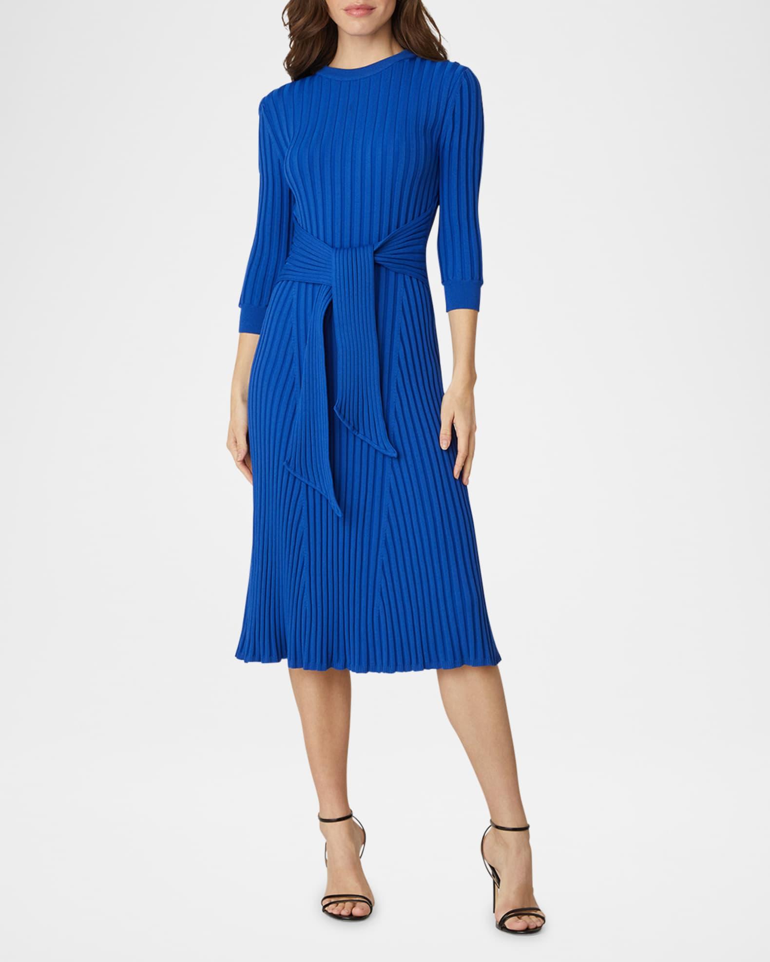Lillian Waist-Tie Midi Dress Product Image