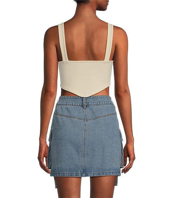 C&V Chelsea & Violet Knit V Hem Tank Top Product Image