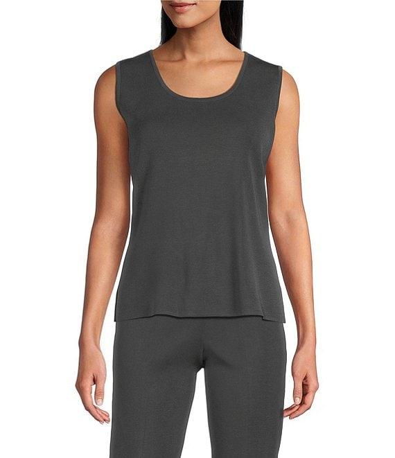 Ming Wang Novelty Woven Square Geo Cutout Spread Collar 3/4 Sleeve Jacket Product Image