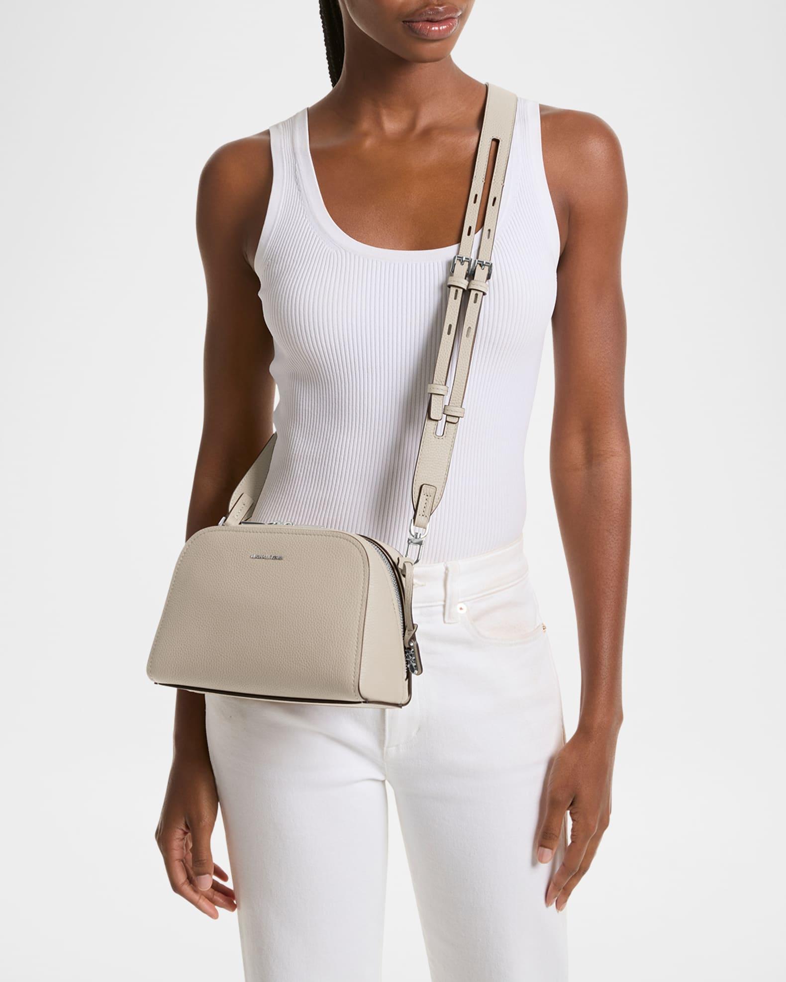 Small Zip Leather Camera Crossbody Bag Product Image