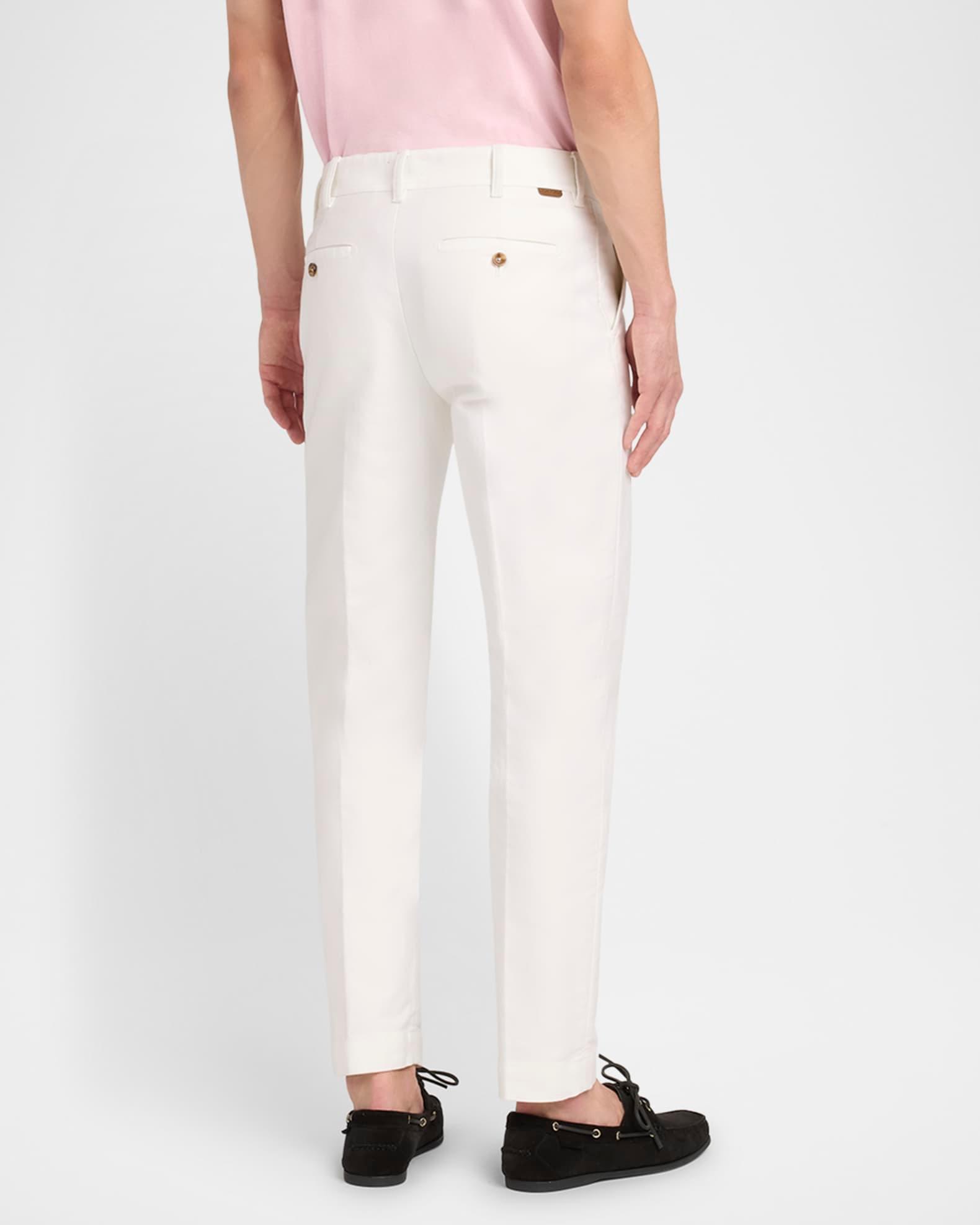 Men's Brushed Cotton-Satin Chino Pants Product Image