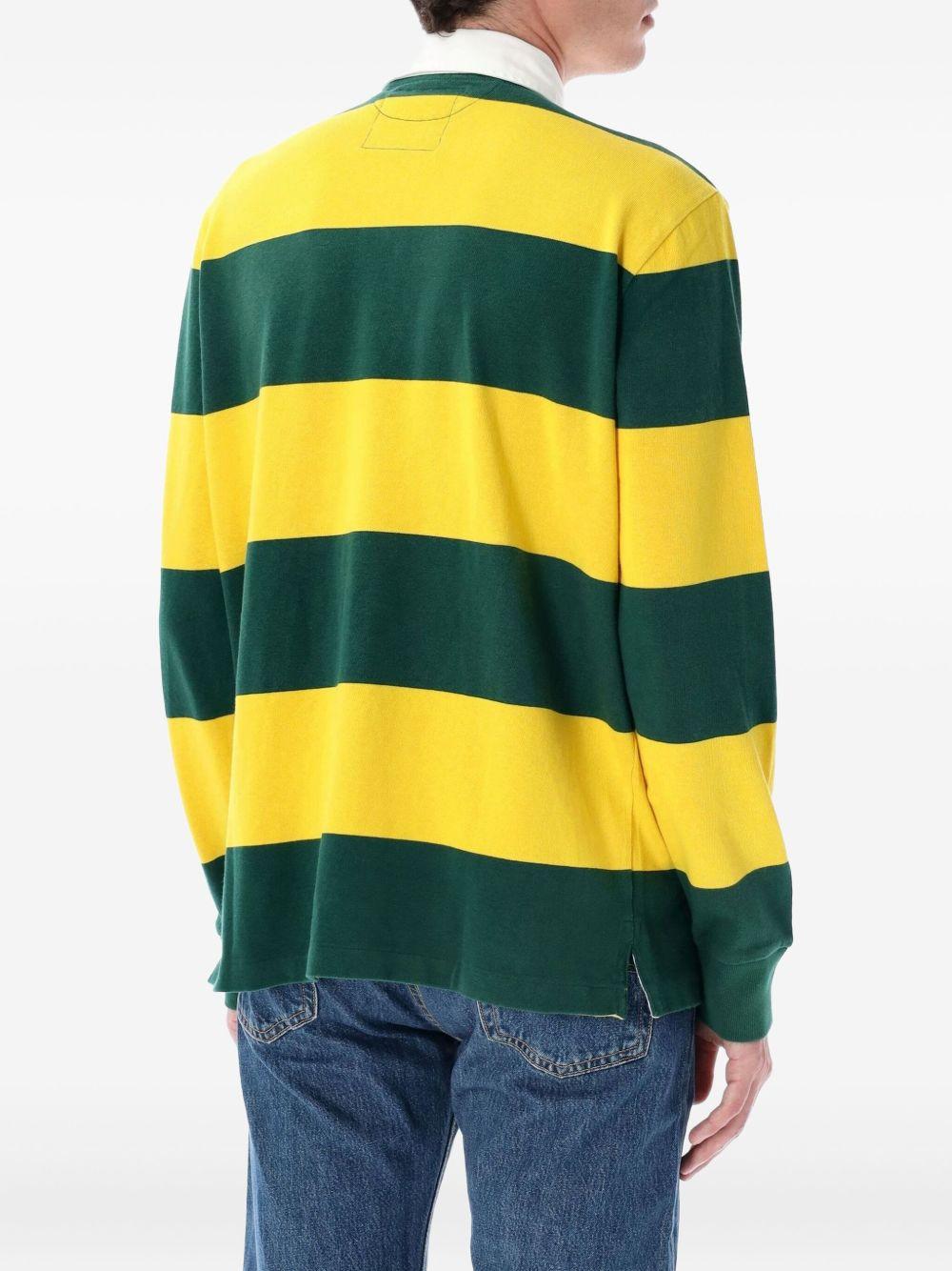 rugby-stripe polo shirt Product Image