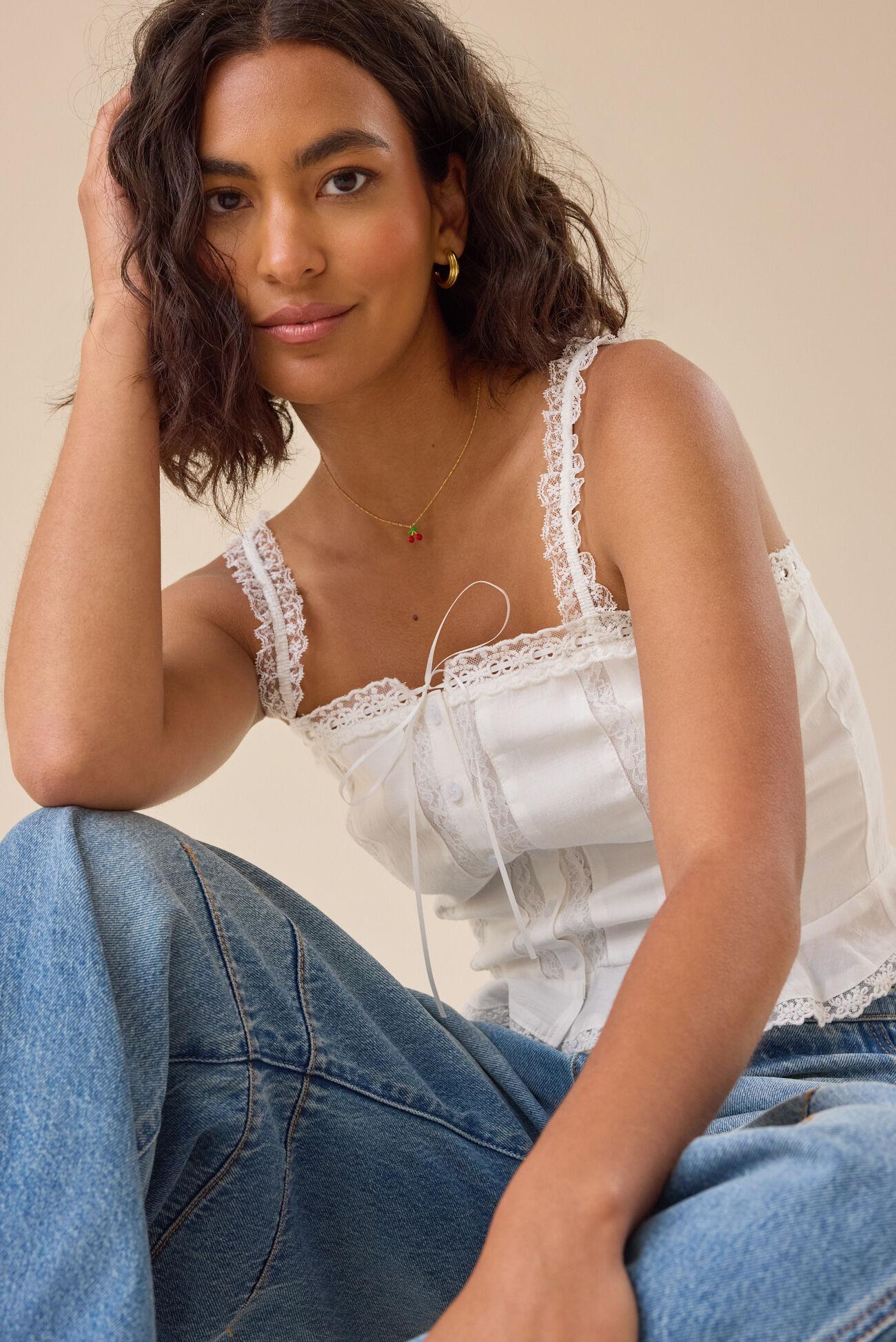 Wesley Lace Tank Product Image