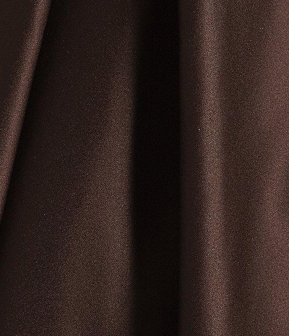 Blondie Nites V-Neck Spaghetti Strap Corset Tie Back Gown Product Image