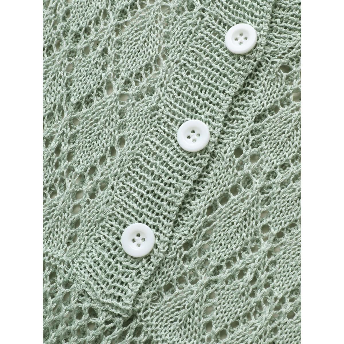 Plus Size Textured Cut Out Dolman Sleeve Swim Cover Up Women's Swimwear Sage Beach Loose Texture Curve Swim Cover Ups BloomChic 10/M Product Image