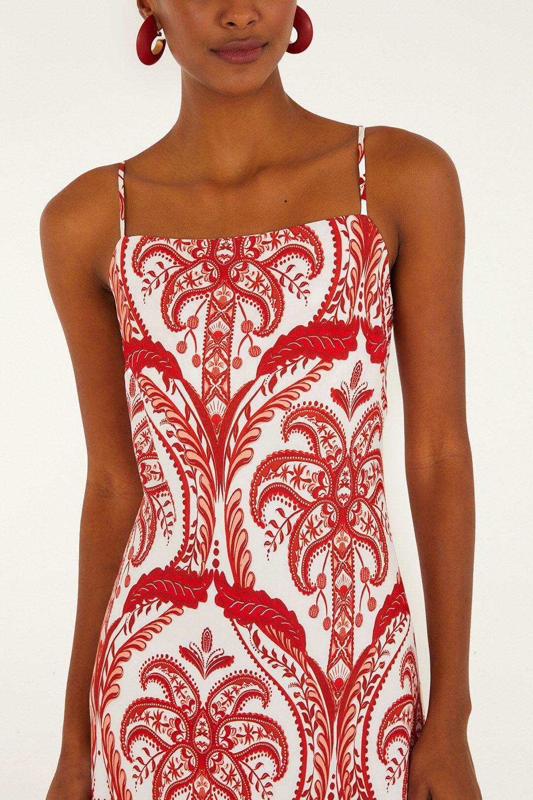 Off-White Tropical Cameo Slip Lenzing™ Ecovero™ Maxi Dress Product Image