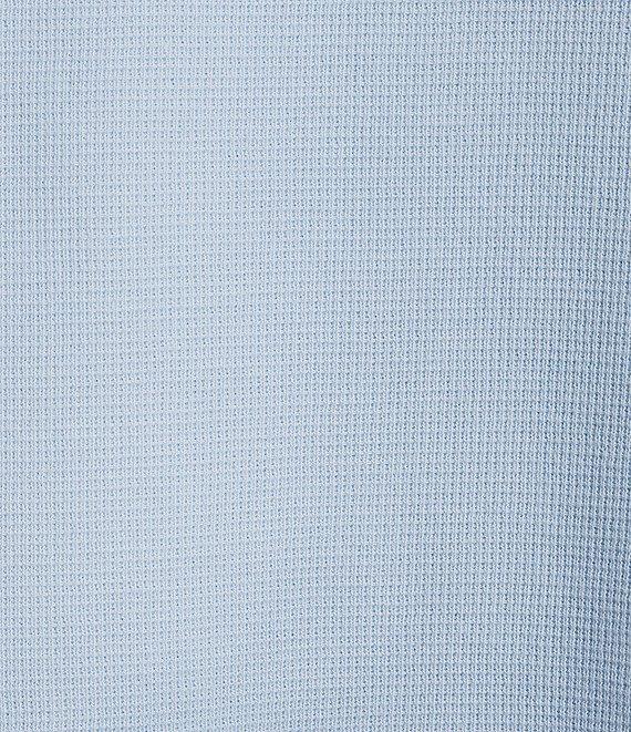 Roundtree & Yorke Long Sleeve Solid Waffle Henley Shirt Product Image