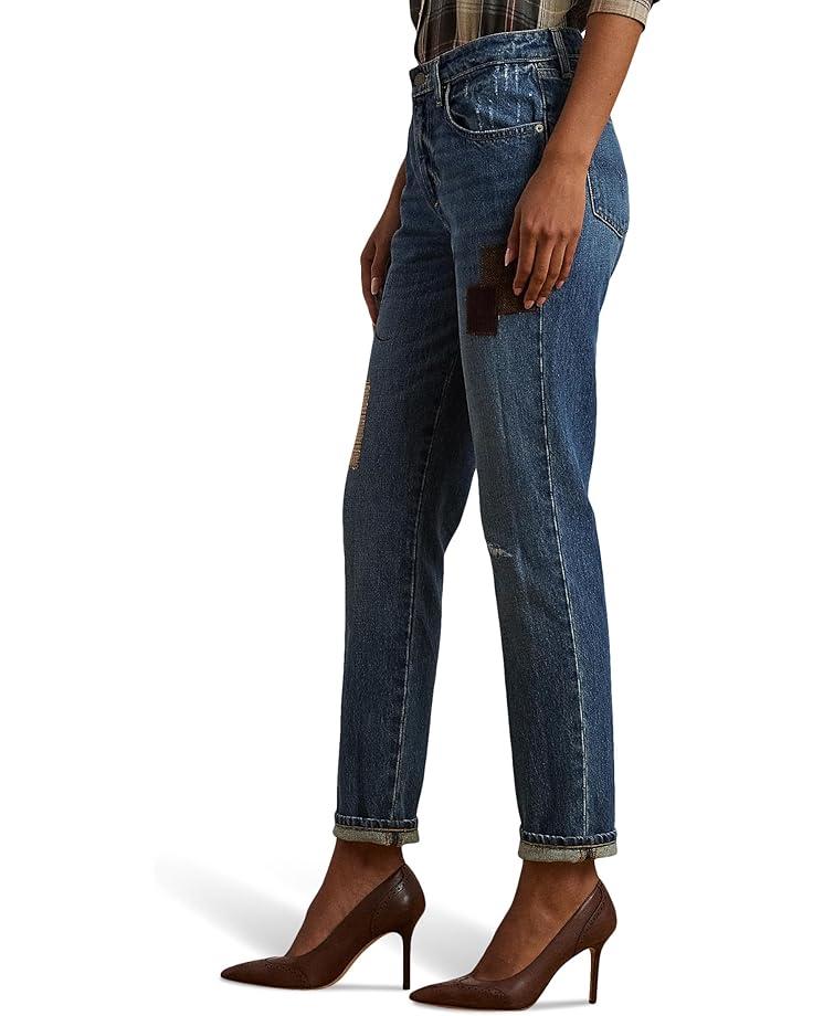 Mid-Rise Straight Ankle Jeans Product Image
