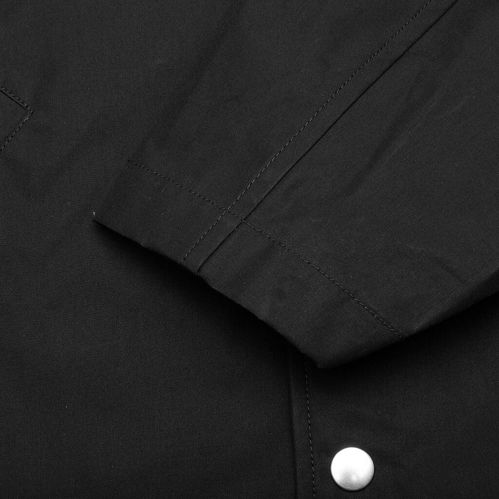 Logo Print Shirt Jacket - Black Male Product Image