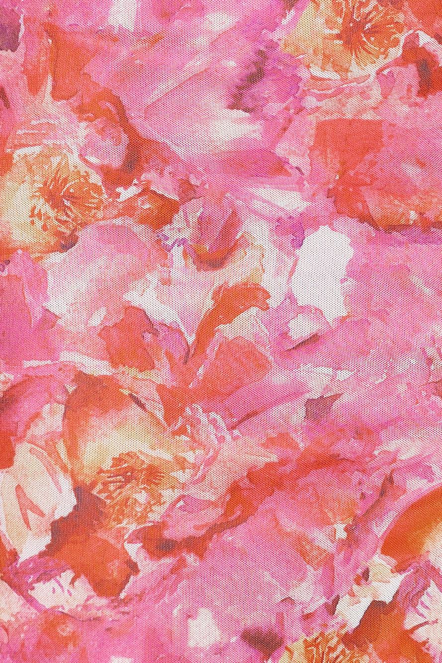 Quite The Love Mesh Maxi Skirt Pink Product Image