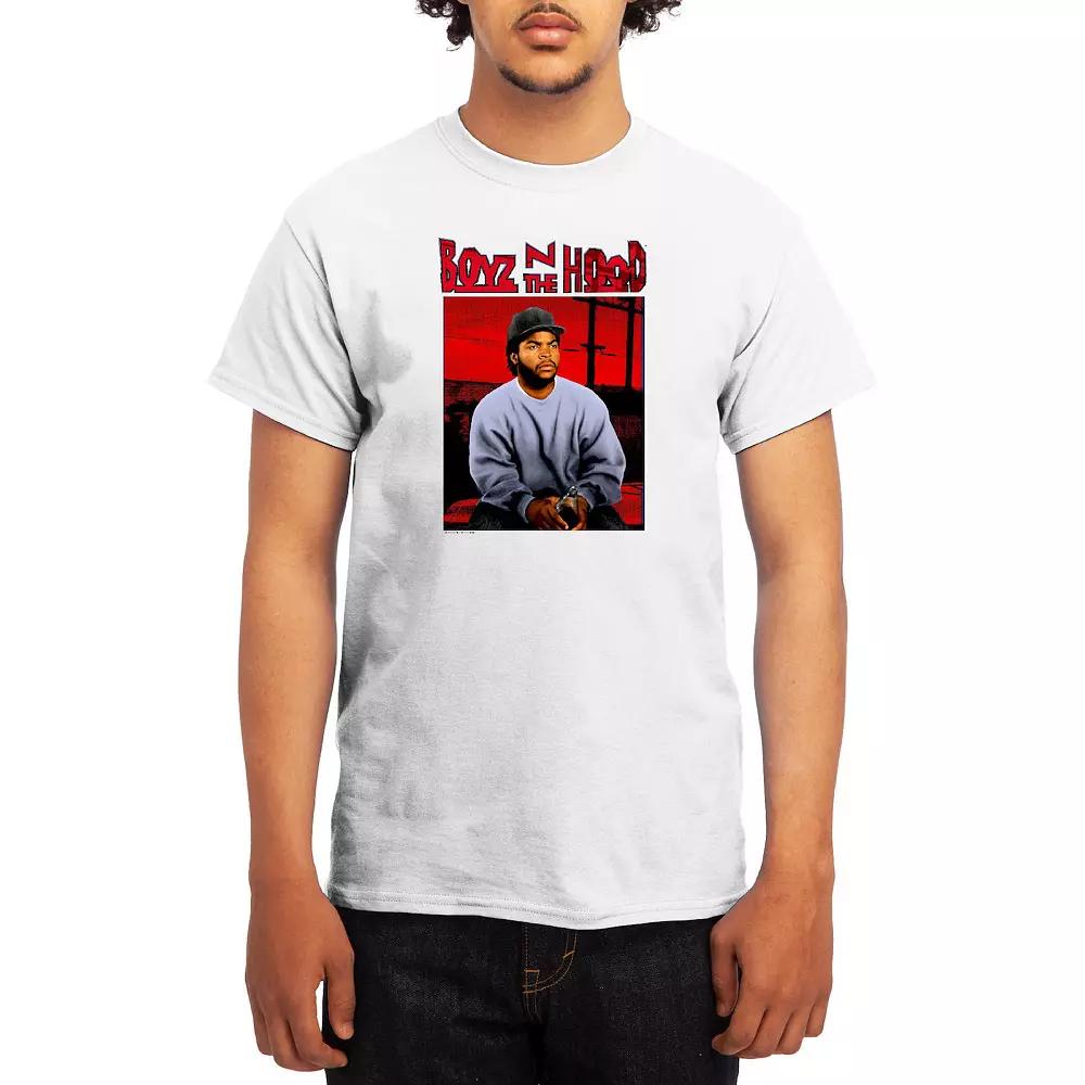 Men's Boyz N' The Hood Doughboy In Red Tee, Boy's, Size: Small, White Product Image